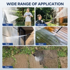 Turbo Nozzle Pressure Washer Tips, 4000 PSI Upgrade 360° Rotating Turbo Spr