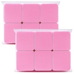 600pcs Lint-Free Non-Woven Nail Cleaning Wipes – Pink Cotton Pads for pink