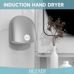 1200W Commercial Hand Dryer, High-Speed Hot & Cold Wind, Wall Mounted, Automatic