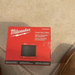 Milwaukee Foam Wet Filter 49-90-2015 Washable Wet/Dry Vac Filter