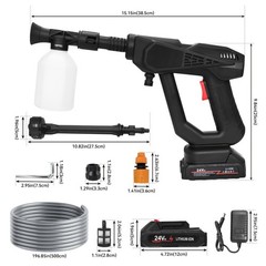 Electric High Pressure Water Spray Gun Cordless Car Washer Cleaner Tool Portable