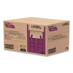Cascades PRO H181 3.75″ x 10″ 1-Ply C-Fold Paper Towels – WT (12 PK/CT) New