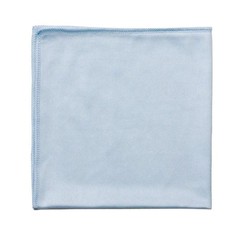 Rubbermaid Q630 HYGEN 16″ x 16″ Microfiber Glass Cloth in Blue – 12 Pack