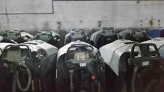 ADVANCE Warrior 34RST, 34ST Walk Behind Floor Scrubber in AS-IS condition.