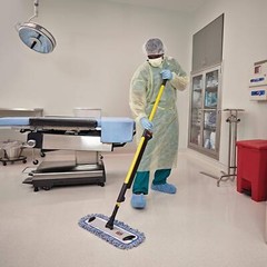 High Efficacy Yellow MOP with Microfiber Pad for Hard Floor Cleaning