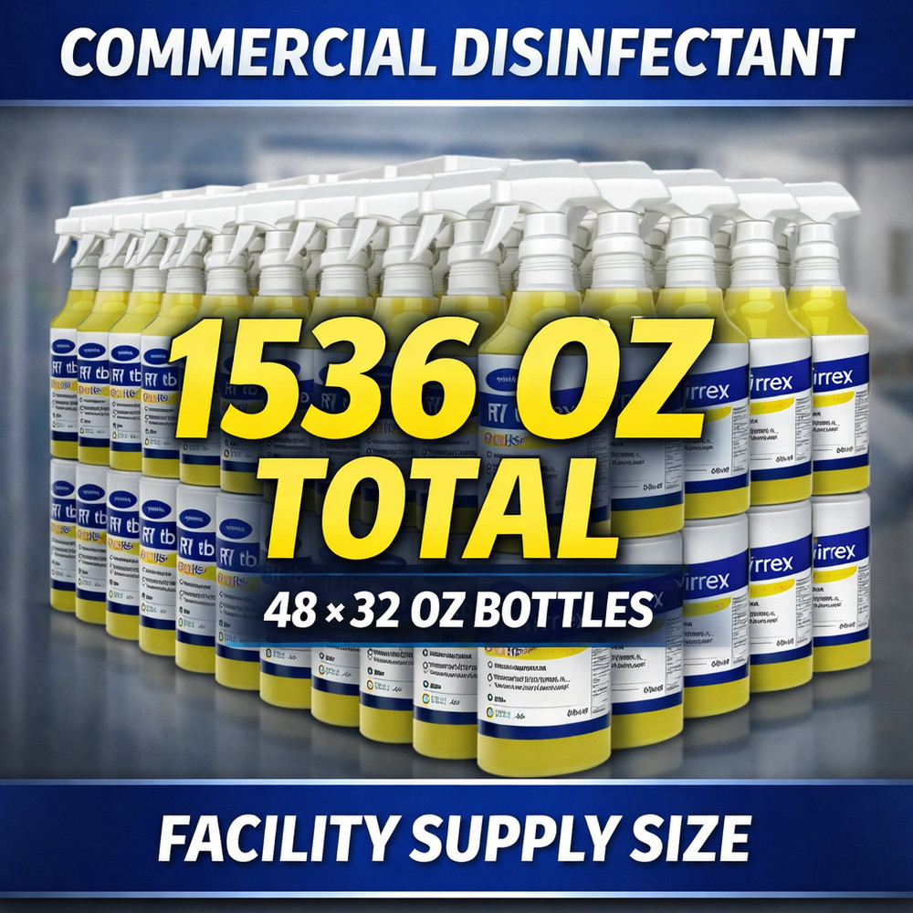 Diversey Virex Tb RTU Disinfectant 32oz 48/Case Lemon Commercial 04743