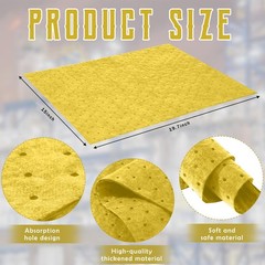 Oil Absorbent Pads for Garage and Basement 100 Pcs Water Spill Mats 15×19.7″