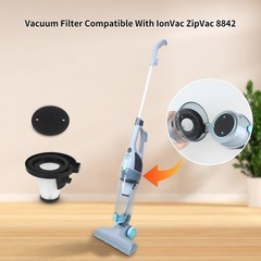 Replacement Filter Compatible with IonVac ZipVac 8842 Handheld Vacuum Cleaner