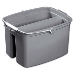 Commercial 17 Qt. Double Utility Pail Wide Pour Spout Durable Molded Plastic