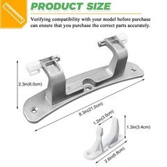Upgraded 134550800:8.3 x 2.3 “,131763310 :2.6 x 1.3 x 1.2”, Silver & White