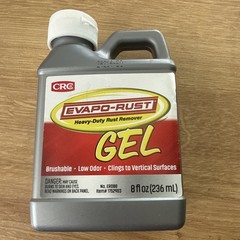 CRC Evapo-rust Gel Rust Remover, 8 Fl Oz, Rust Remover for Vertical Surfaces