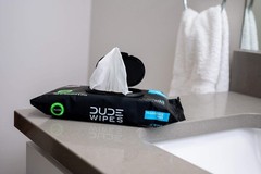 DUDE Wipes 6-Pack Flushable Adult Wet Wipes Unscented Vitamin E Aloe Large