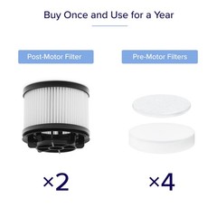 Levoit Lvac-200 Vacuum Cleaner Replacement Filter 4 Pre-Motor Filters 2
