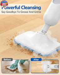 F2 Steam Mop,12-in-1 Handheld Steam Cleaner,Powerful Detachable Steam Mop for Fl