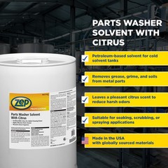 Zep Professional R19935 Parts Washer Solvent with Citrus, 5 Gallons