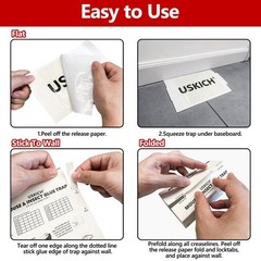 16 Pack Mouse Glue Trap,Mouse Traps Indoor for Home,Adhesive 16 Pack, clear