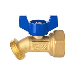 EFIELD (Pack of 2) 1/4-Turn Outdoor Spigot, Sillcock 3/4″×3/4″（P2）, Brass