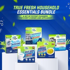 Washing Machine Cleaner Tablets 25 Pack – 1 Count (Pack of 25), White & Blue