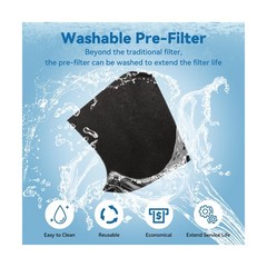 Air Purifiers for Home Large Room Up to 2000 Ft² with Washable Filters, AIU