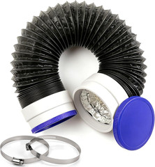 4Inch Flexible Dryer Vent Hose, 3FT 6-Layer Aluminum Duct 4IN x