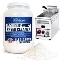 8LB Boil-Out Whiz Deep Fryer Cleaner – Degreaser Powder 128 Ounce (Pack of 1)