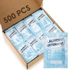 Leelosp 500 Pcs Individual Travel Laundry Detergent Bulk Travel Size Laundry