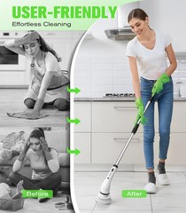 Electric Spin Scrubber For Cleaning Cordless Ipx5 Waterproof Shower Scrubber Bru