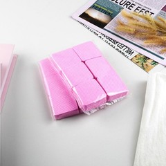 600pcs Lint-Free Non-Woven Nail Cleaning Wipes – Pink Cotton Pads for pink
