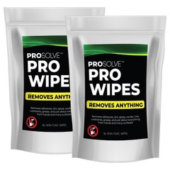 Prosolve Pro Wipes | Industrial Waterless Hand Wipes| 2 Bag (60 count each)