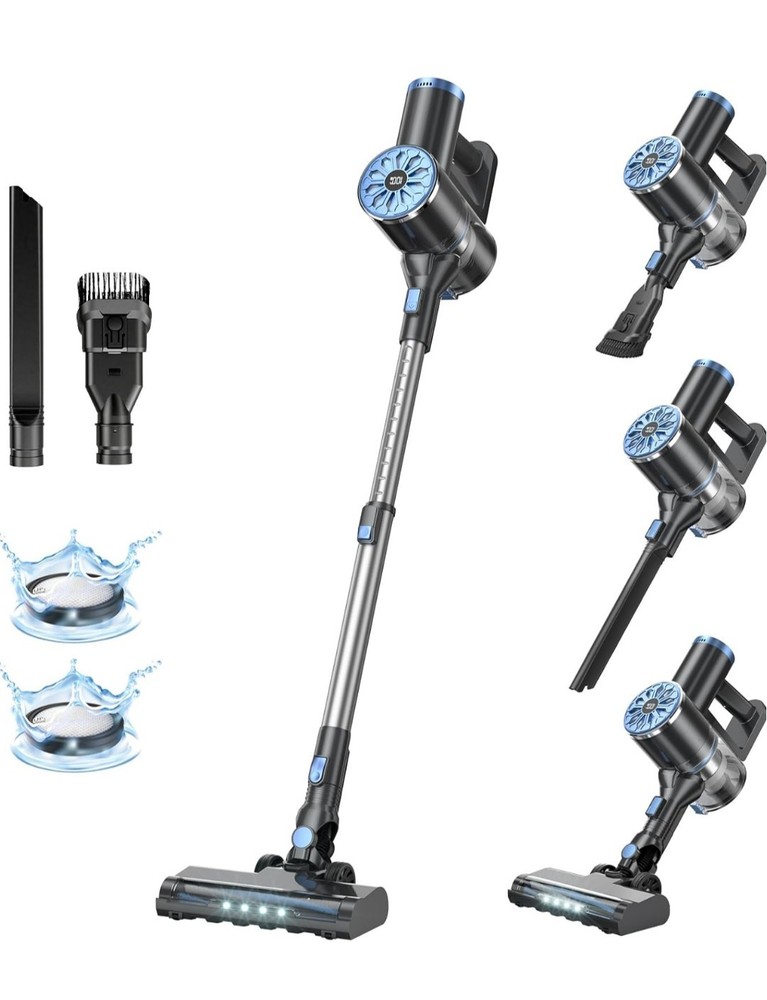 Cordless Vacuum Cleaner. Self-Standing. Headlights! SUPER NICE BLUE COLOR. NEW!!