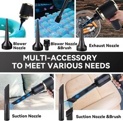 Mini 9-in-1 Portable Vacuum Cleaner with 4000mAh for Home Car Office Use