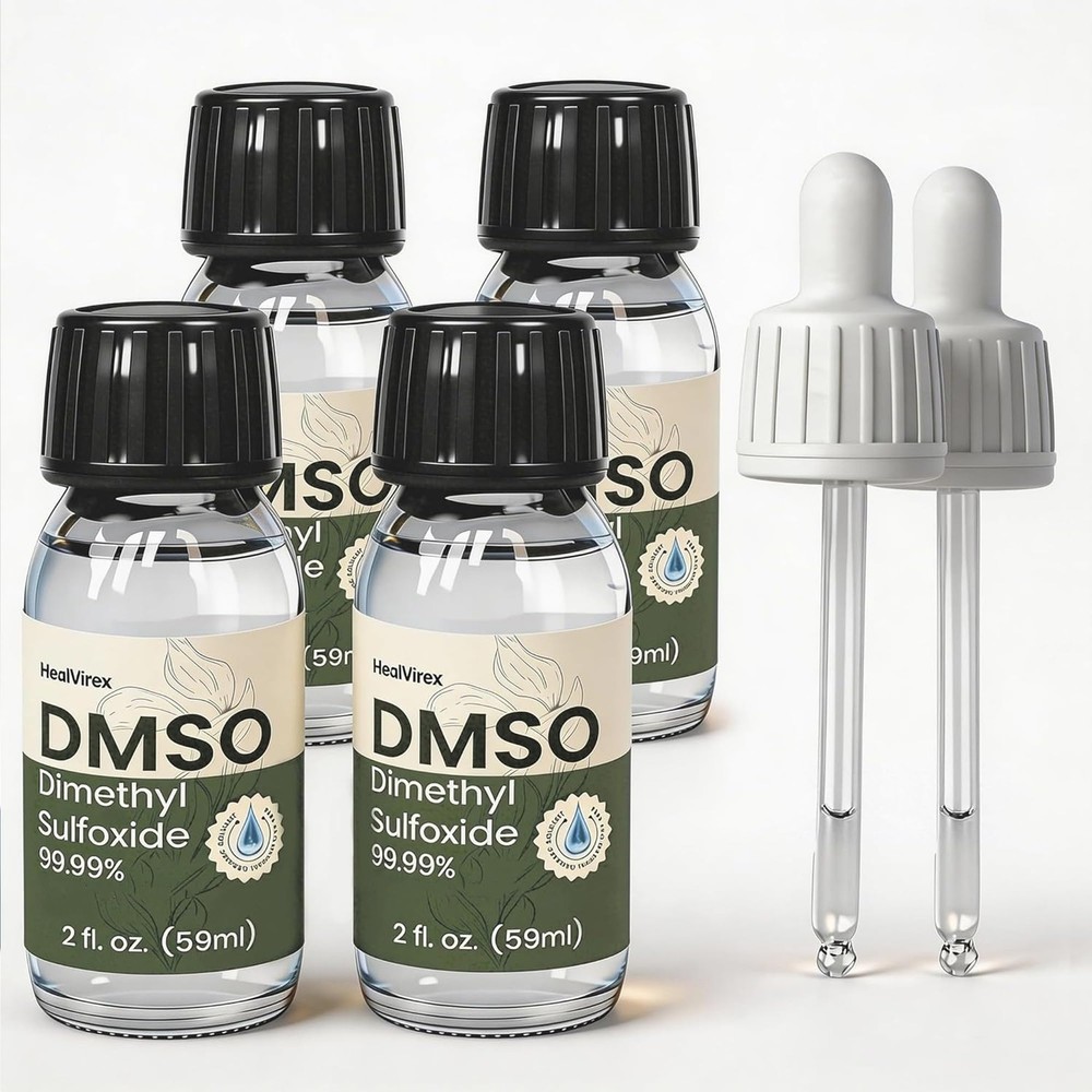 99.99% Pure DMSO Liquid 8 FL OZ – 4-Pack (2 fl oz Each) High 4 Pack