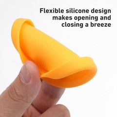 4 Pack Silicone Powder Cleanser Lids, Compatible with Bar Orange and Blue
