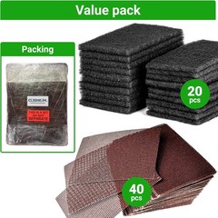 20-Pack Griddle Cleaning Pads + 40-Pack Grill Screens – Griddle Cleaning