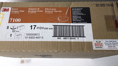 Floor Stripping Pads 3M 7100 Brown Stripper Pads 17” – Heavy-Duty – Box of 5