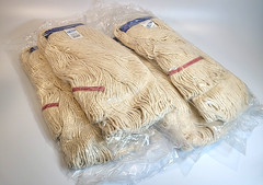 4 Pack Skyline Cedar Commercial #40 Extra Heavy Looped-End Mop Head – 97415-RD-N