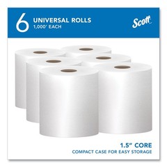 Scott 01005 8 in. x 1000 ft. Essential Hard Roll Towels – WT (6 Rolls/CT) New