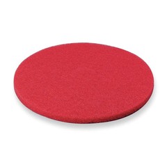 ABILITY ONE 7910-01-501-2973 Buffing Pad,20 in Dia,Red,PK5 3NE25