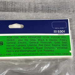 Sears Kenmore STEEL WOOL PADS for 12″ Floor Polisher 205301 – Fits Other Brands