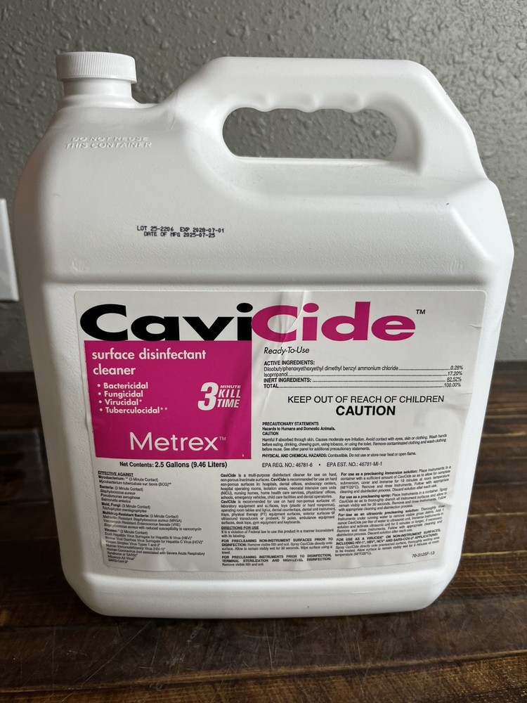 CaviCide Surface Disinfectant Cleaner 2.5 Gallon – Metrex Ready-to-Use 13-1025