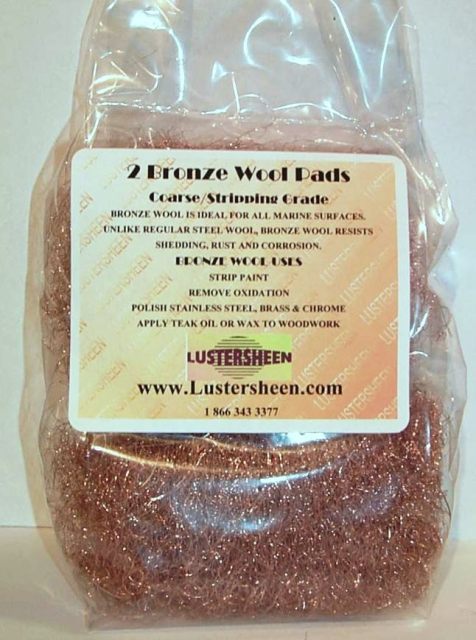 Lustersheen 2 Pad Pack Bronze Wool ~ Grade Coarse
