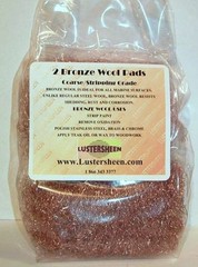 Lustersheen 2 Pad Pack Bronze Wool ~ Grade Coarse