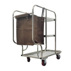 3 Shelf Multi-purpose Cleaning Vehicle Janitor Cart With Oxford Bag 220LB