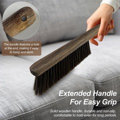 Zoolinn Wood Dusting Brush Handheld Soft Bristle Cleaning Broom For Furniture