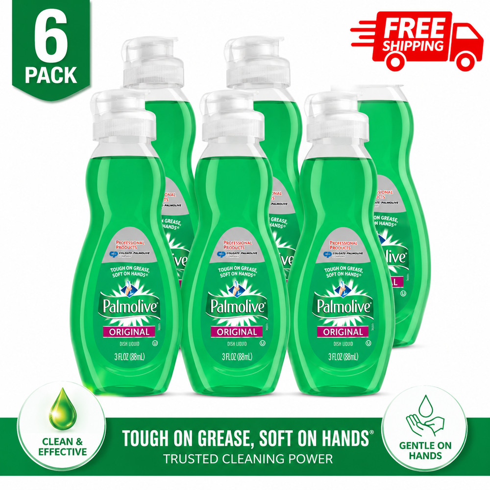 6 PACK Palmolive Original Dish Liquid 3FL OZ (88mL) each FREE SHIPPING