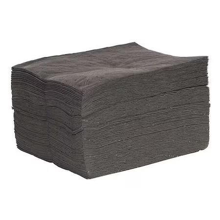 Spilltech Gpf100m Sorbent Pad, 20 13/16 Gal, 15 In X 19 In, Universal, Gray,