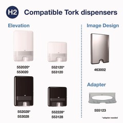 Tork 424834 8.3 in. x 9.25 in. 1-Ply Xpress Hand Towels – White (12 PK/CT) New