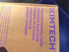 Kimtech 48318 Dry Wipe, White, Spunlace, 1 Pk, 9 In X 12 In