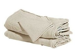 100 industrial shop cleanup rags / towels natural 13X14