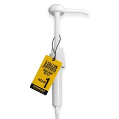 5 Gallon Pump Dispenser – for 5 1 Count (Pack of 1), White